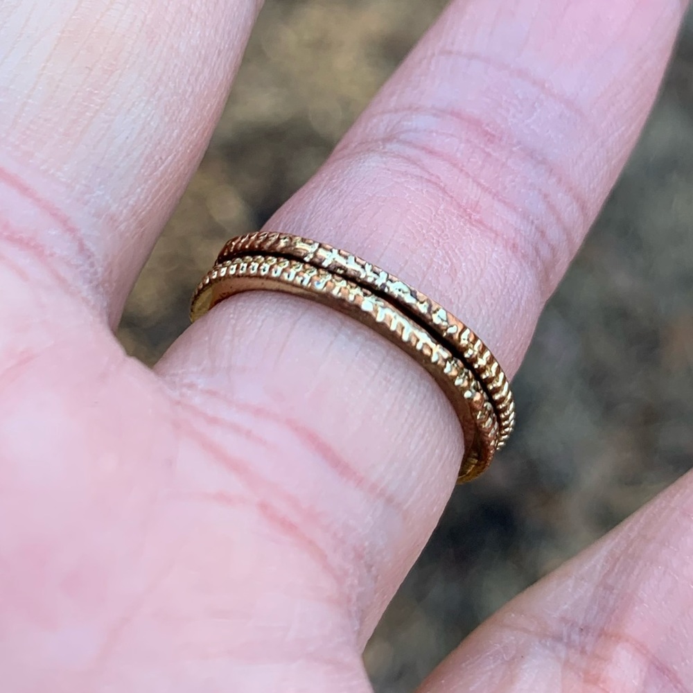 Rhinestone Primrose Stacking Rings - Picture 10 of 13